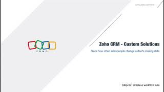 Track how often salespeople change a deal's closing date | Zoho CRM Solutions