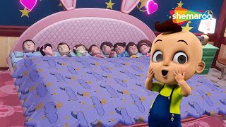 Ten In Bed 3D Rhyme | Punjabi Rhyme for Kids | Baby Song | ਟੈਨ ਇਨ ਬੈੱਡ 3D ਰਾਈਮਸ