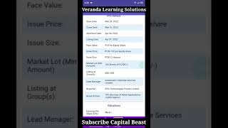 Veranda Learning Solutions IPO review #shorts