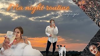 Ma night routine à la campagne ☕️🍂|cuisine, soins corporels, outfit, feu d’artifice..(routine nuit)