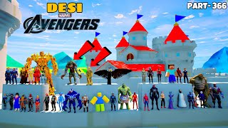 DESI Avengers and GOD QUEEN Beat Evil DEMONS Trying to Enter Avengers MANSION in GTA 5 | GTA V #366