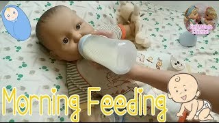 Weekdays Morning Routine with Reborn Baby Marcus🍼(reborn baby role play + feeding & changing)