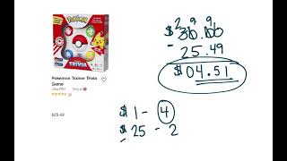 5th Grade Math Lesson 4-14 Adding and Subtracting of Money