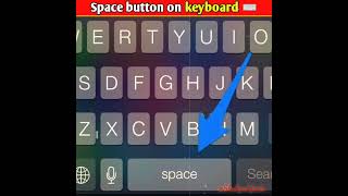 What is the space button on the keyboard⌨️  for? | interesting👌facts| #shorts