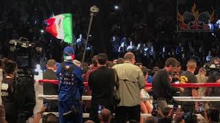 Canelo ring entrance Canelo entrada (in the Golovkin fight)