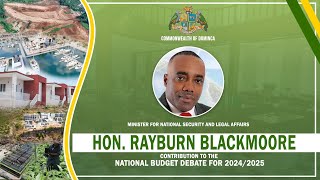 Hon. Rayburn Blackmoore Contribution to 2024 Budget Debate