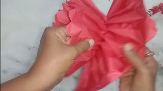 Big paper flower making idea for decoration / Kite paper flower making idea for decoration