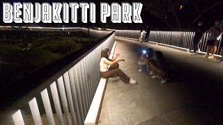 4K 🇹🇭 Benjakitti Central Forest Park Evening Walk