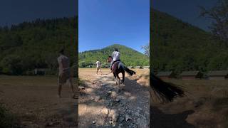 My first time horseback riding 🐎