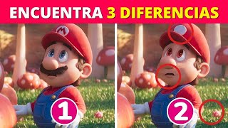 ENCUENTRA LAS DIFERENCIAS DE MARIO BROS LA PELICULA 🍄👁️ | ¿Podrás encontrar todas a Tiempo?