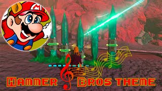 Making Music in Zelda | Hammer Bros theme from Super Mario bros 3 using stakes - Tearsofthekingdom