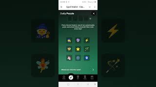 Spell Wallet Daily Puzzle 1 October | Spell Wallet Puzzle Cards 1 October | Spell Wallet Mining