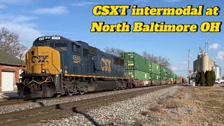 CSXT intermodal west @ North Baltimore OH. 2-09-2024