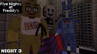 Five Nights at Freddy's Dark Eyes | Night 3 (Minecraft FNAF Roleplay) pls read discretion