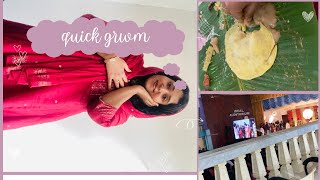 A quick grwm for attending a wedding ♥️#grwm #salwar #quick #makeup