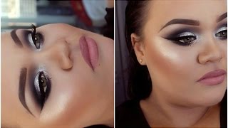 GRWM | Black & Silver Smokey Eyes | Clubbing EYE Makeup Tutorial | Makeupwithjah