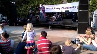 The Kernow King with the Pasty song at The Eden Project World Pasty Championships