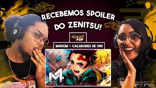 REACT EM CASAL // Tanjiro, Zenitsu e Inosuke (Kimetsu no Yaiba) - Caçadores De Oni | M4rkim