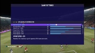 FIFA 21 Realistic Sliders Update Patch 1.12