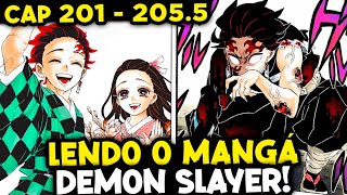 😨 TANJIRO..... LENDO O FINAL do MANGÁ de DEMON SLAYER! (Cap 201 ao 205.5)