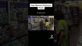 Fake Walmart employee prank #shorts