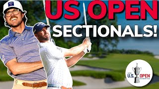 US Open Sectional Practice Round!! THIS COURSE IS HARD!! | Bryan Bros Golf