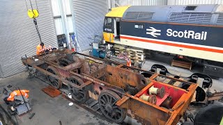 work in progress at the Bo'ness railway