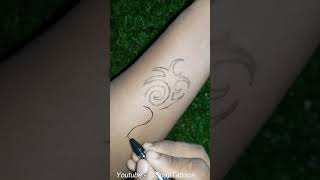 #2 Ink in a Blink Satisfying Quick Gel Pen Tattoo Art #tattoo #tattootrends #tattooideas #satisfying