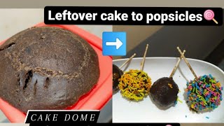 CAKE LOLIPOP |POPSICLES| made from leftout cake in just 2 ingredients.