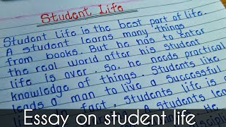 Essay on student life || Paragraph on student life in English || paragraph writing || KB Education