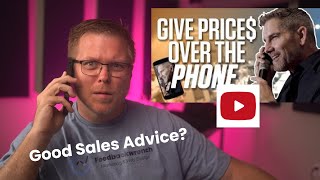 Good Sales Advice? Grant Cardone Calls Business and Tries to Get Price. Sales Coaching