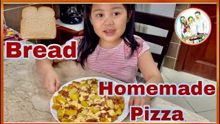 Bread pizza | homemade pizza | easy recipes for kids to make at home | a pan pizza recipe