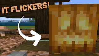 Randomly Flickering PUMPKIN Minecraft Commands java