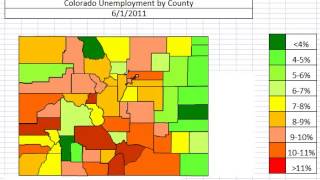 Map: Colorado Unemployment by County October 2013