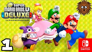 New Super Mario Bros. U Deluxe Parte 1 en Español Castellano | Videos de Juegos de Nintendo Switch