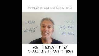 מועדים מודעים וקמים לשמחה. שרון כהן בברכה לחול המועד