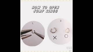 DIY Jewelry Making - How to Open Jump Ring and Making Loops - Simple And Easy Tutorial