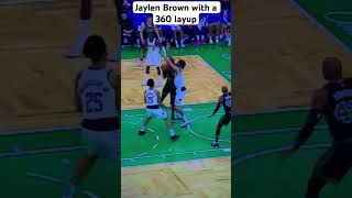 Mavericks Vs Celtics: Jaylen Brown 360 layup #nba #shorts #highlights