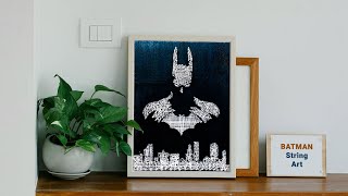 Batman String Art by Technocraft Studio | Pin & Thread Art