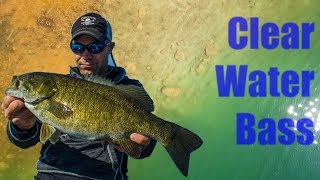 Fishing BIG Smallmouth Bass in a Deep CLEAR Lake [Spring 2018]