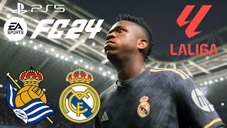 ［FC24］Jugando Liga Española Real Sociedad vs eal Madrid Gameplay sin comentarios