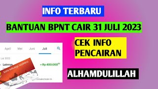 Info gembira ☺️ bantuan bpnt cair bulan Juli 2023