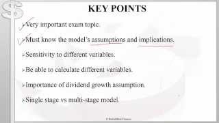 CFA Level 1 Equity Valuation: Gordon Growth Model (Part 1)