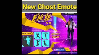 Ghost 🧟👻 Emote | New Emote Party Event | Only One Spin Trick | #shorts #freefireshorts #ghostemote