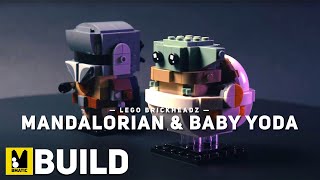 LEGO Speed Build | BrickHeadz STAR WARS The Mandalorian & Child 75317 | Satisfying ASMR Snap 2022