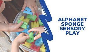 Alphabet Sponge Sensory Play for Kids