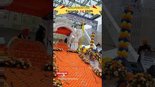 Nagar Kirtan 2024 Downtown Toronto Canada part 1 #canada #ytshorts