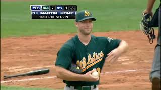 8/25/11: A's vs Yankees Full Game Highlights: 3 GRAND SLAMS IN 1 GAME! MLB HISTORY!