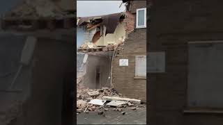 Demolition work at Ormskirk Court Hotel