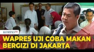 Wapres Uji Coba Makan Bergizi di Jakarta